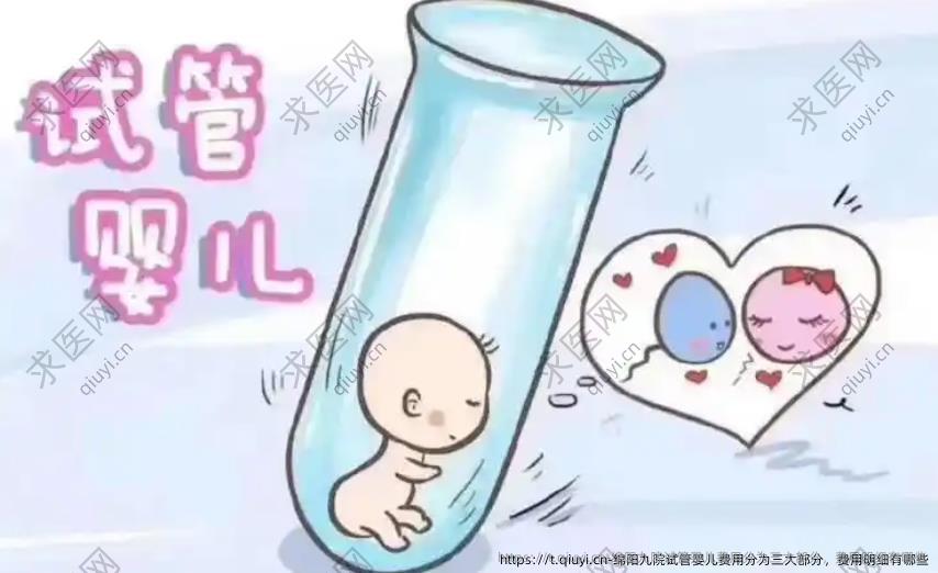 绵阳九院试管婴儿费用分为三大部分，费用明细有哪些